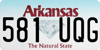 AR license plate 581UQG