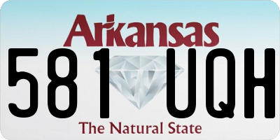 AR license plate 581UQH