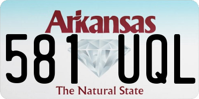 AR license plate 581UQL