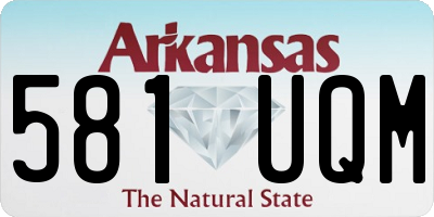 AR license plate 581UQM