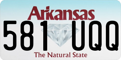 AR license plate 581UQQ