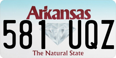 AR license plate 581UQZ