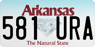 AR license plate 581URA