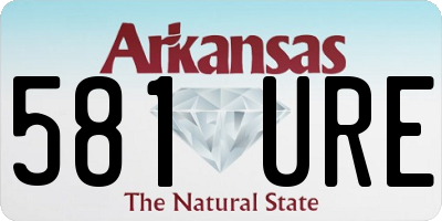 AR license plate 581URE