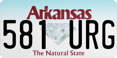 AR license plate 581URG