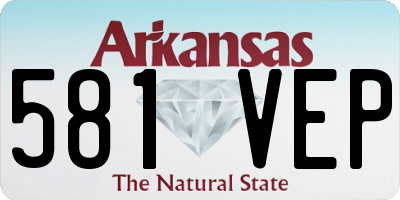 AR license plate 581VEP