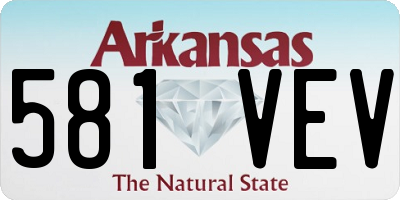 AR license plate 581VEV