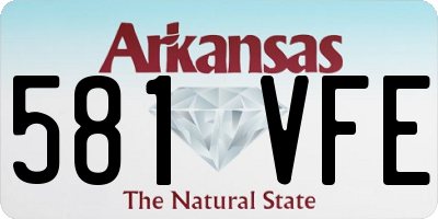 AR license plate 581VFE