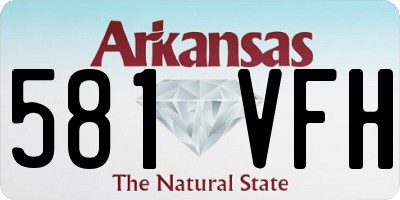 AR license plate 581VFH