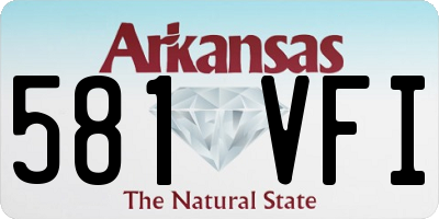 AR license plate 581VFI