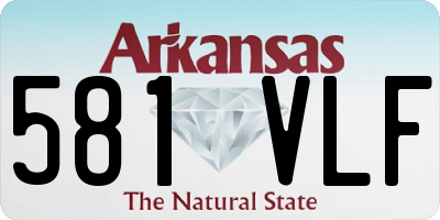 AR license plate 581VLF