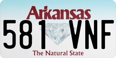 AR license plate 581VNF