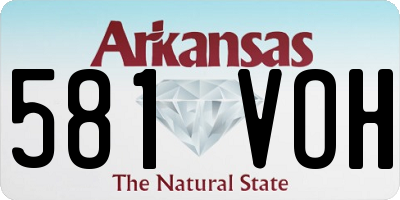 AR license plate 581VOH