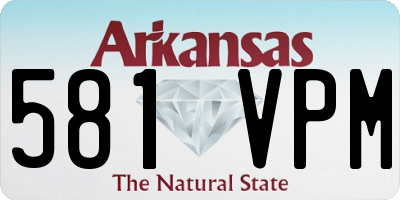 AR license plate 581VPM