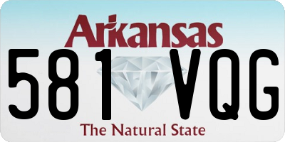 AR license plate 581VQG