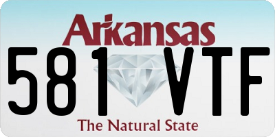 AR license plate 581VTF