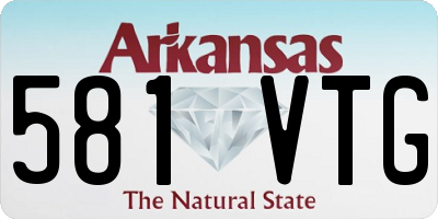 AR license plate 581VTG