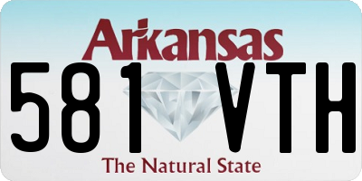 AR license plate 581VTH