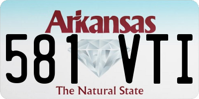 AR license plate 581VTI