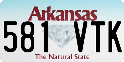 AR license plate 581VTK