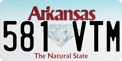AR license plate 581VTM