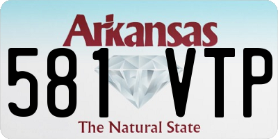AR license plate 581VTP
