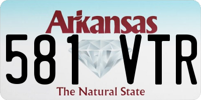 AR license plate 581VTR