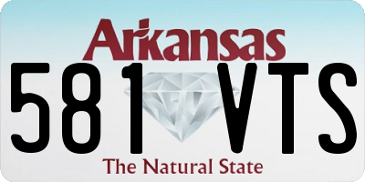 AR license plate 581VTS