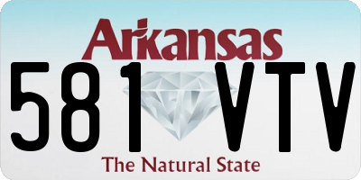AR license plate 581VTV
