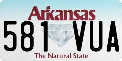 AR license plate 581VUA