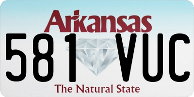 AR license plate 581VUC