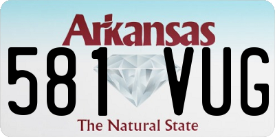 AR license plate 581VUG