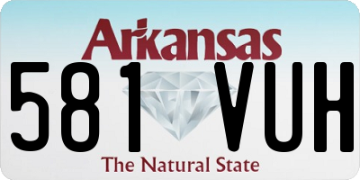 AR license plate 581VUH