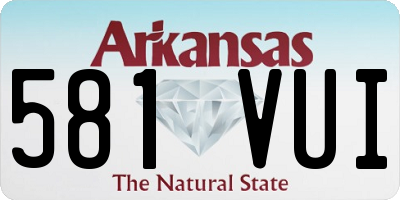 AR license plate 581VUI
