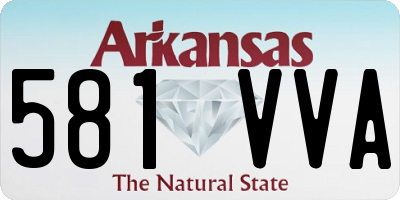 AR license plate 581VVA