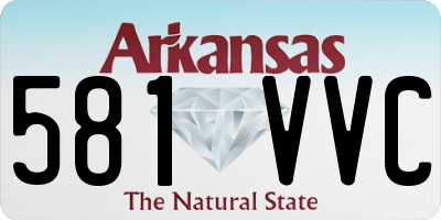 AR license plate 581VVC