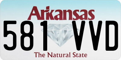 AR license plate 581VVD