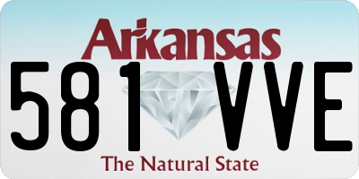 AR license plate 581VVE