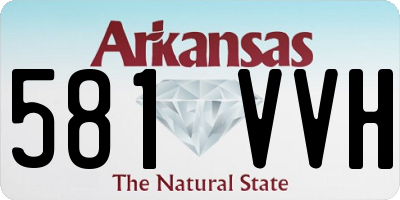 AR license plate 581VVH
