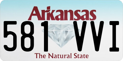 AR license plate 581VVI