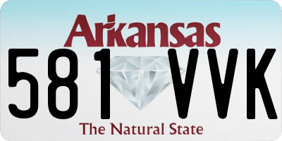 AR license plate 581VVK