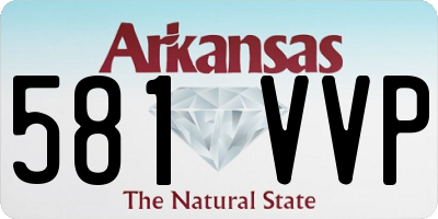 AR license plate 581VVP