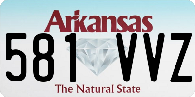 AR license plate 581VVZ