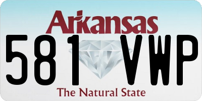 AR license plate 581VWP