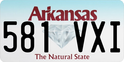 AR license plate 581VXI