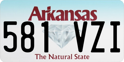 AR license plate 581VZI