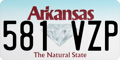 AR license plate 581VZP