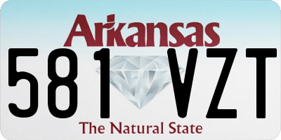 AR license plate 581VZT