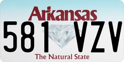 AR license plate 581VZV