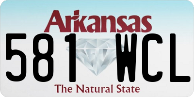 AR license plate 581WCL